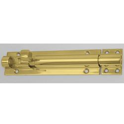 Altro Polished Brass Straight Barrel Bolt - 150 x 40mm