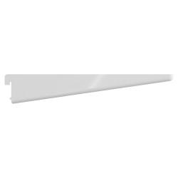Rothley Twin Slot Shelf Bracket - 220mm Length - Matt White