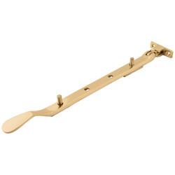 Touchpoint Budget Victorian Casement Window Stay - 10"/250mm Length - Polished Brass