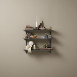 elfa Twin Slot Shelving Kit – 2 x 700mm Wall Uprights 6 x 170mm Brackets & 3 x Shelves – Graphite
