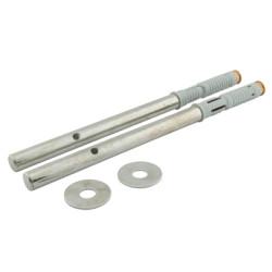 Altro Floating Shelf Support Concealed Fixings - 150mm Bar Length - Pack of 2