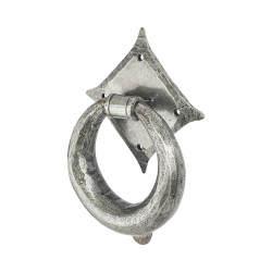 Olde Forge Ring Door Knocker - Pewter - 121 x 121mm
