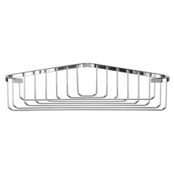 Croydex Wirework Medium Corner Shower Soap Dish Basket - 60 x 280 x 165mm - Mild Steel