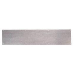 Steel Kick Plate - 838 x 150 x 1.2mm - 8 Screw Holes - Galvanised