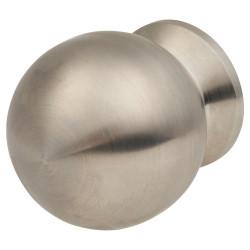 Altro Turned Ball Cabinet Knob - 35mm Diameter - Satin Stainless Steel