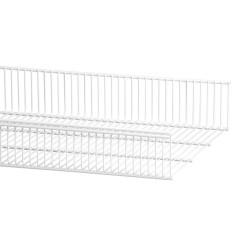 elfa Top Track System - Click In Ventilated Wire Basket  Shelf - 607 x 438mm - White