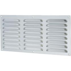 Touchpoint Hooded Louvre Vent - 305 x 152mm - 11610mm² Free Air Flow - Satin Aluminium