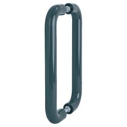 Hoppe AR602/300 Anthracite Grey Nylon D-Bar Door Pull Handles - Back to Back - 300mm c/c