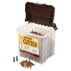 Reisser Cutter Pozi Countersunk Wood Screws Tub - 3.5 x 25mm - Yellow Zinc - Pack of 2000