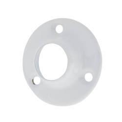 Rothley 19mm Tube Hanging Rail End Socket - White - Pack of 2