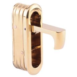 Altro Door Edge Finger Pull - 58 x 18 x 18mm - Polished Brass