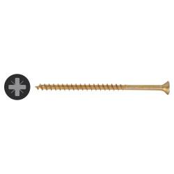 SPAX Yellox Pozi Countersunk Wood Screws - 5.0 x 90mm - Yellow Zinc - Pack of 100