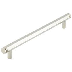 Hoxton by Frelan Nile 15mm Hex T-Bar Cabinet Pull Handle - 224mm c/c - Polished Nickel