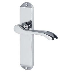 Touchpoint Polished Chrome Scroll Latch Door Handles Pack - Ancona Range