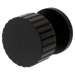 Jedo by Frelan Matt Black Mortice Door Knob - 60mm Rose Diameter - Cog Range