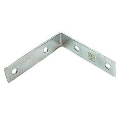 Corner Angle Bracket - 100 x 100 x 21mm - Zinc Plated - Pack of 10