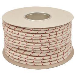 Everlasto No.4 Red Spot Waxed Cotton Sash Window Cord - 7mm Diameter - 100m Coil