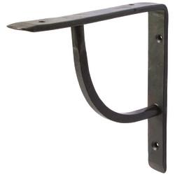 From The Anvil Plain Shelf Bracket - 152 x 152mm - Black Beeswax