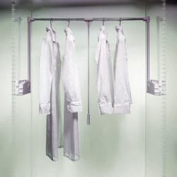 Altro Midi Plus Double Pull Down Wardrobe Rail Lift - 750-1150mm - Max Weight 10kg - Grey