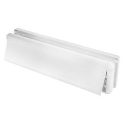 Yale Seal Letter Plate - 304 x 70mm - Door Thickness 20-40mm - White