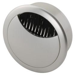 Altro Round Cable Tidy Grommet - 60mm Hole Size - Silver - Pack of 10