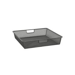 elfa Top Track System - Click In Shallow Mesh Basket for Gliding Frame - 427 x 427 x 85mm - Graphite