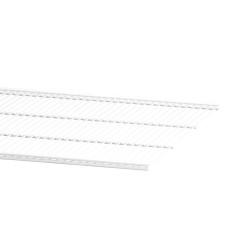 elfa Top Track System - Click In Ventilated Wire Shelf - 902 x 494mm - White
