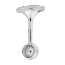 Rothley 25mm Hanging Rail End Bracket - Polished Chrome