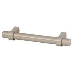 Altro 14mm Collared T-Bar Cabinet Pull Handle - 96mm Centres - Satin Stainless Steel