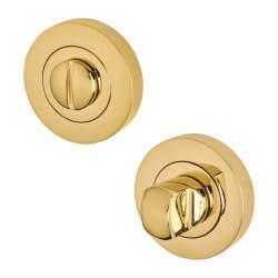 Jedo by Frelan Bathroom Turn & Release - 50mm Diameter - PVD Brass