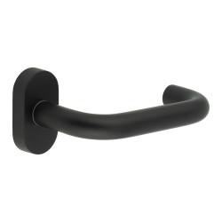 CRES by Frelan CR-106 uPVC Multipoint Door Handle on Oval Rose - Black