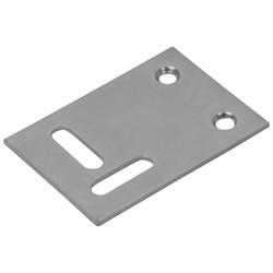 Flat Connecting Plate - 53 x 38mm - Zinc Plated - Pack of 10