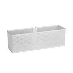 elfa Top Track System - Deep Mesh Basket for Door & Wall Racks - 435 x 135 x 140mm - White