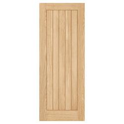 LPD Belize 5 Panel Pre-Finished Solid Internal Door - 2040 x 526 x 40mm - Oak