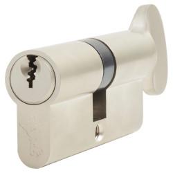Mul-T-Lock MTL200 6 Pin 70mm Euro Thumbturn Cylinder 35Turn + 35mm - Satin Nickel - Master Keyed C