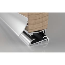 Stormguard Trimline 25 3-Part Threshold - 914mm Length - Inward/Outward Opening Doors - Mill Silver