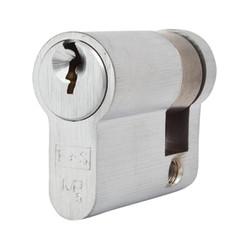 Eurospec 5 Pin 40mm Euro Single Cylinder - 30 + 10mm - Satin Chrome - Keyed Alike