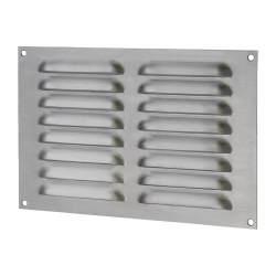 Altro Hooded Louvre Vent - 229 x 152mm - 6650mm² Free Air Flow - Satin Chrome