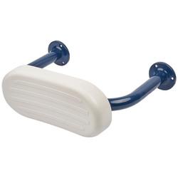 Fitzroy of London Steel Back Rest Rail And Pad - 485 x 35 x 300mm - Dark Blue