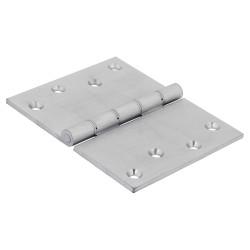 Jedo Quality Projection Hinge - 102 x 125 x 4mm - Satin Chrome - Pair
