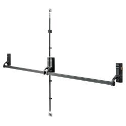 Arrone AR888 Rebated Double Door Panic Bar Set - Timber Door - Matt Black