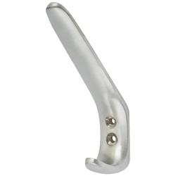 Altro Heavy Duty Single Hat & Coat Hook - 125 x 42mm - Satin Chrome
