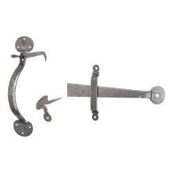 Olde Forge Pewter Heavy Thumb Latch Set - 55mm Door Thickness