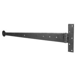 Olde Forge Light Duty Gate/Door Tee Hinge - 410 x 28mm - Antique Black Iron - Pair