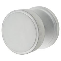 Hampstead Satin Chrome Round Knurled Centre Door Knob - 80mm Rose Diameter