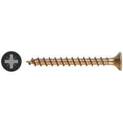 SPAX Yellox Pozi Countersunk Wood Screws - 4.0 x 40mm - Yellow Zinc - Pack of 200