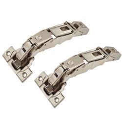 Blum CLIP Top Zero Protrusion Soft Close Cabinet Hinge - 155° - Sprung - Overlay - Zinc Plate- Pair