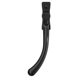 Mila Heritage Pear Drop Locking Espagnolette Casement Window Handle - Left Hand - Matt Black