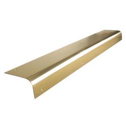 Hampstead Solid Brass Round Nose Door Step - 825 x 100mm - Polished