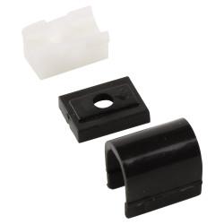 Teleflex Clearline Saddles - Black - Pack of 10